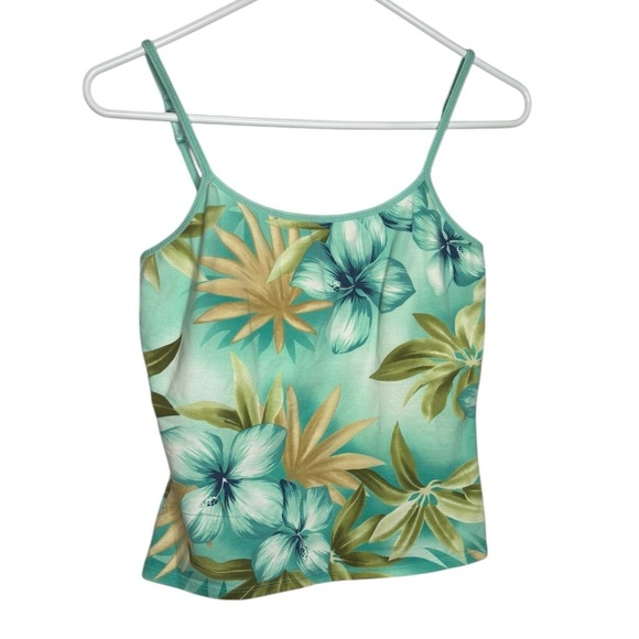 Havana Jacks VTG 90s Hawaiian Tropical Crop Women’s Tank Size Small - Picture 1 of 9